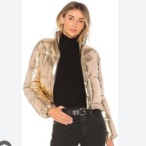 Lovers and Friends Ripley Puffer in Gold